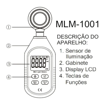 Luxímetro Mini Ambiental / linha econômica MLM-1001 Minipa-45a97ea2-0424-45fa-9103-d4f23f5180e3