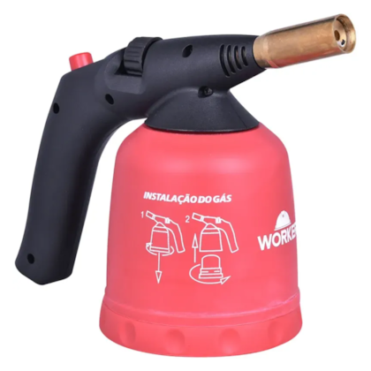 Maçarico Soldador a Gás Com Sistema Piezo 864650 Worker -7cb418bf-c17a-403f-bc34-b3995bd53356