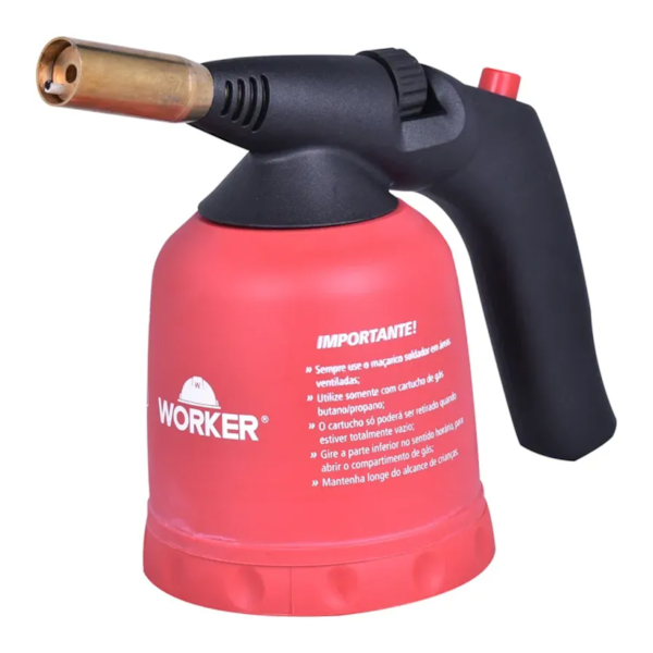 Maçarico Soldador a Gás Com Sistema Piezo 864650 Worker -43ffdc61-3cf2-484e-802c-1ac66bd8a4b9