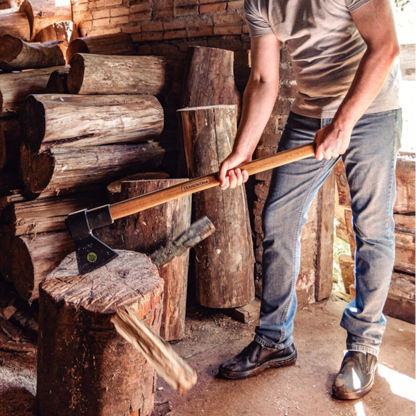 Machado Soldado 90cm C/Cabeça Redonda 3,5 em Aço e Cabo em Madeira 77322534 Tramontina-Multi-2855b4ef-5790-4bb7-bbfa-d505499734e3