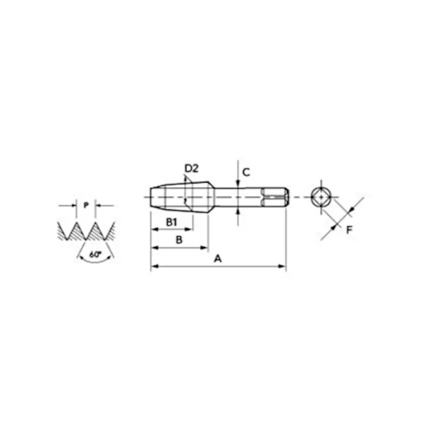 Macho Manual para Tubo HSS NPT 1/4x18FPP Para Tubos 108A OSG-434663cd-9a30-445a-b7c6-68f8f5361d78