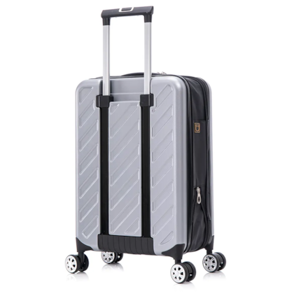 Mala de Viagem Compacta Giro com Rodas 360º e Cadeado Acoplado Prata Nautika-e8d8f782-30c4-45a4-9571-1698d84684dd