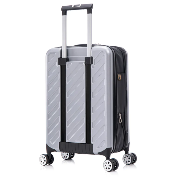 Mala de Viagem Compacta Giro com Rodas 360º e Cadeado Acoplado Prata Nautika-5290cadd-8f91-40be-b18b-e5d02342ca84