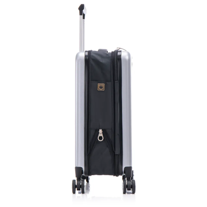 Mala de Viagem Compacta Giro com Rodas 360º e Cadeado Acoplado Prata Nautika-979b45ec-08dc-48c8-967f-f49614ce750d