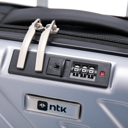 Mala de Viagem Compacta Giro com Rodas 360º e Cadeado Acoplado Prata Nautika-7f020e22-e62d-426c-846c-d5a795cbcea5