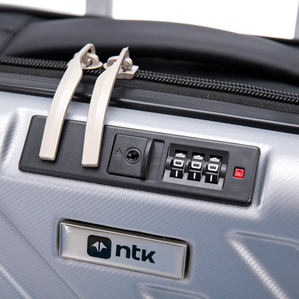 Mala de Viagem Compacta Giro com Rodas 360º e Cadeado Acoplado Prata Nautika-dadcef2e-e00c-4954-a755-2435783894c1