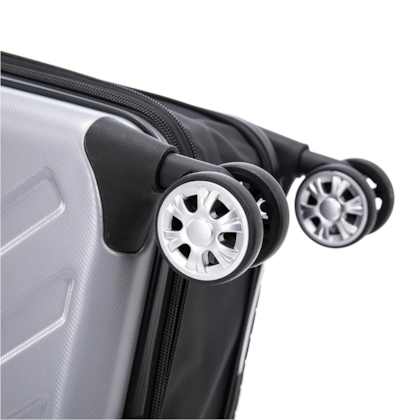 Mala de Viagem Compacta Giro com Rodas 360º e Cadeado Acoplado Prata Nautika-953c03f8-97a2-4e5c-8082-82115ded53e7