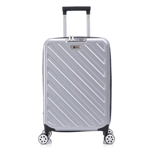 Mala de Viagem Compacta Giro com Rodas 360º e Cadeado Acoplado Prata Nautika-6290e61a-f9db-4ea5-b594-a5376bdae1f1