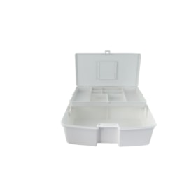 Maleta Para Medicamentos Compacta Com 1 Estojo Articulado Branco 8001 Polymer