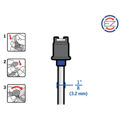 Mandril com Haste Para Discos EZ402 Dremel 2615E402AE-503fe012-d07e-419f-b2b8-cd454aa833e5