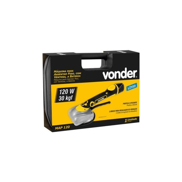 Máquina Para Assentar Piso a Bateria com Ventosa 12 V MAP 120 6001120000 Vonder-41a4636f-03f5-4534-8ab6-08f0648f3c24