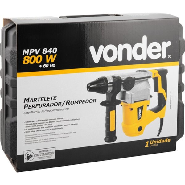 Martelete Perfurador e Rompedor 840 watts  SDS Plus - MPV840-fe9537b5-7024-48f0-80dc-4ae597aa5b9a