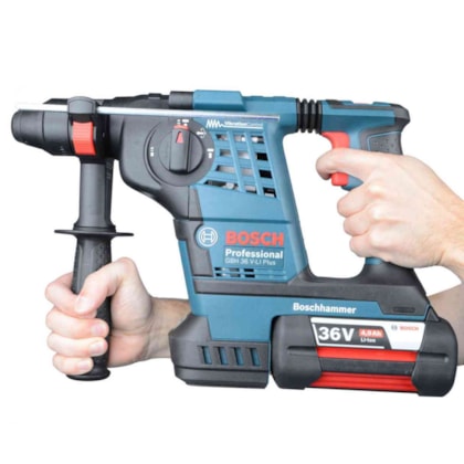 Martelete Perfurador Rompedor 36V Com Maleta 2 Baterias GBH 36 V-LI PLUS Bosch-3b560806-6b9c-4a45-9a93-10f4a06b7122