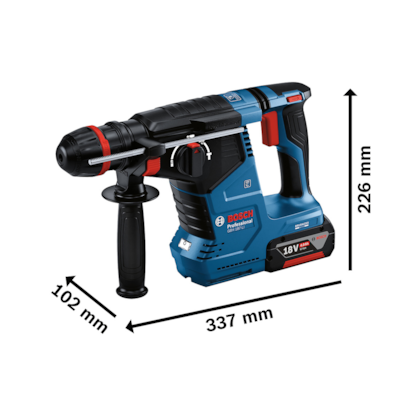 Martelete Perfurador Rompedor a Bateria 18V Brushless + 2 Bateria e Maleta GBH 187 LI BAT Bosch-6bdc0209-4ee1-4b3c-bcd3-6d4b019877de