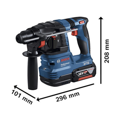 Martelete Perfurador Rompedor SDS Plus 18V Brushless + 2 Baterias e Maleta GBH 185 LI Bosch -7da1f490-44e9-4488-964e-01575f84594d