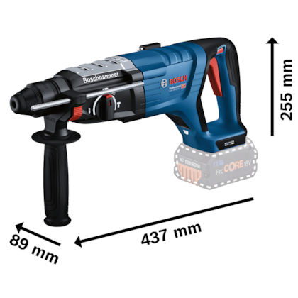 Martelete Perfurador Rotativo a Bateria 18V 3,4J Sem Bateria e Carregador GBH 18V-28 DC Bosch-d020fa79-27be-4b3e-8910-4d80a64b5d1e