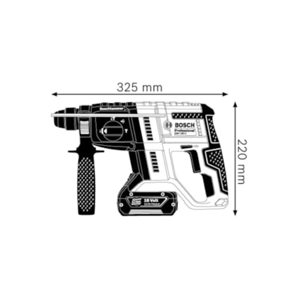 Martelete SDS-Plus Perfurador à Bateria 18V GBH 180-LI Bosch-1246447d-82f4-4b45-b880-cf7169b0b593
