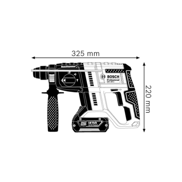 Martelete SDS-Plus Perfurador à Bateria 18V GBH 180-LI Bosch-a763ec13-ca9c-41e1-a678-7c9dfbed3e4d