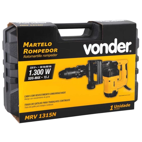 Martelo rompedor Sds Max 220V 1300W MRV1315N 6001135220 Vonder -3cbe4615-33ca-442a-a697-5b155410d086
