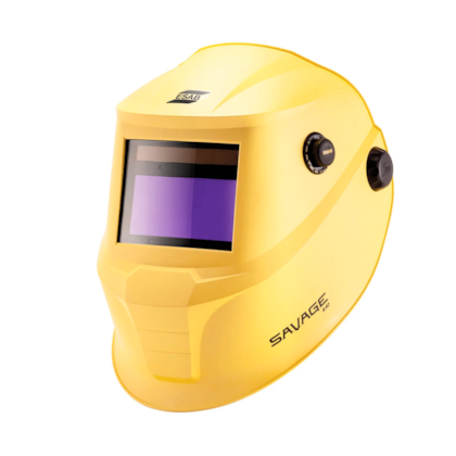 Máscara de Solda Automática e Regulável Amarela SAVAGE A40 ESAB