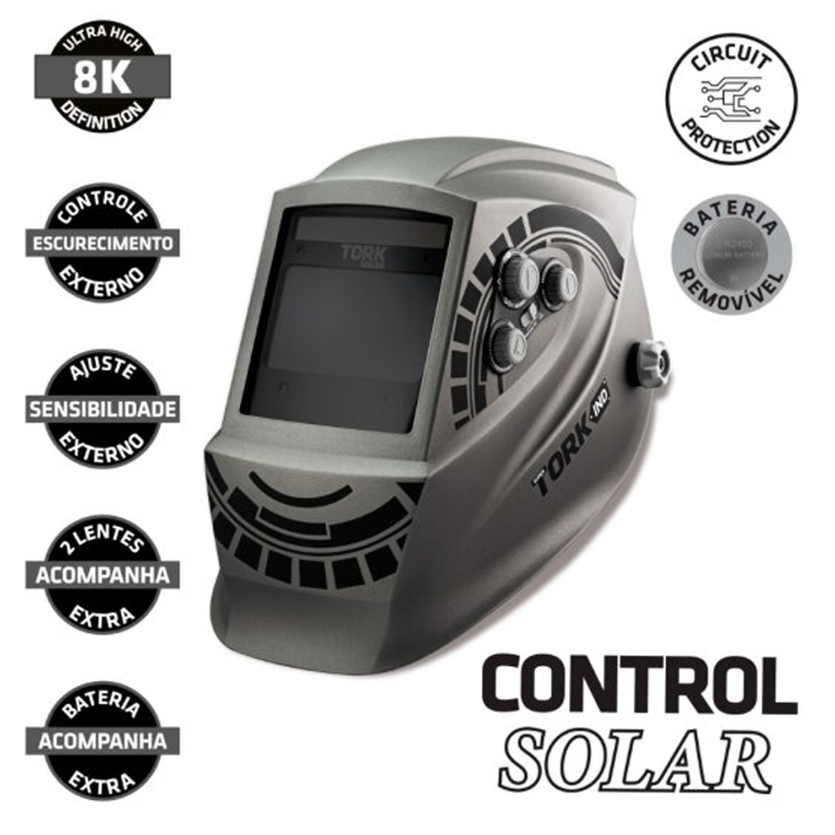 Máscara de Solda Extreme Control Solar 8k MSEA-1003 Supertork