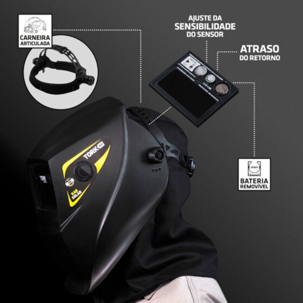 Máscara de Solda Profissional Kab Solar 4K MSEA-901 Supertork-77adfbd4-69ec-4b00-9982-583814fccc26