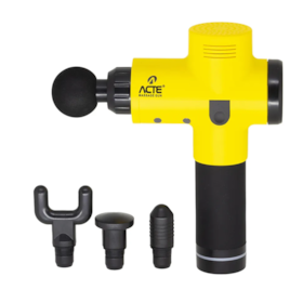 Massageador Profissional Massage Gun Amarelo R16-A Acte Sports