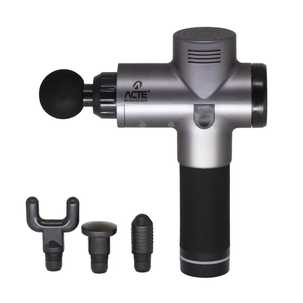 Massageador Profissional Massage Gun Prata R16-P Sports Acte -17bb276e-7240-4e9e-bdb3-2324dda93d78