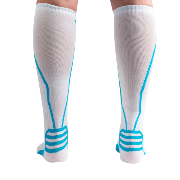 Meia de Compressão Fitness Branco e Azul Tamanho 33-38 F1-BA Acte Sports-c7030857-738a-4e3a-ab22-64dcedabe172