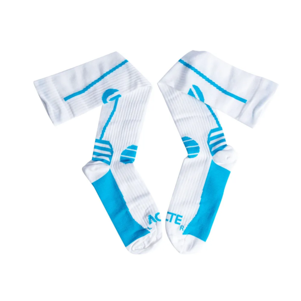 Meia de Compressão Fitness Branco e Azul Tamanho 33-38 F1-BA Acte Sports-388bb4de-e329-4341-86ec-b9d21c3ac8ae
