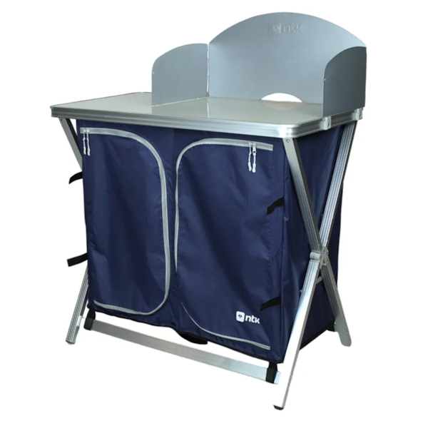 Mesa Cucina Com 5 Prateleiras Estrutura em Alumínio e Tampa MDF + Bolsa Para Transporte MDF Nautika-060c9628-1ad6-4e89-a2d4-392c369b242c