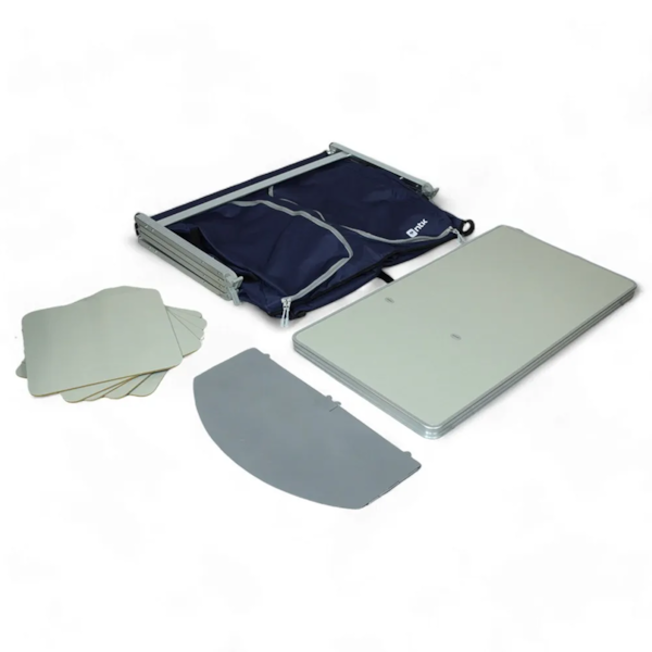 Mesa Cucina Com 5 Prateleiras Estrutura em Alumínio e Tampa MDF + Bolsa Para Transporte MDF Nautika-a2c8b50f-8a9f-4727-9cd0-138ab32ed714