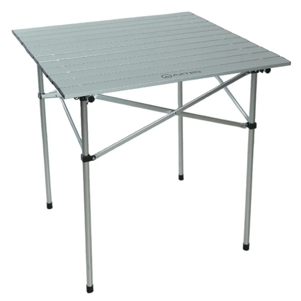 Mesa Dobrável Iztac em Alumínio 70x70cm Prata Azteq 742632 Nautika-06994823-ad3c-439a-b1e0-fcaa68cf07e4