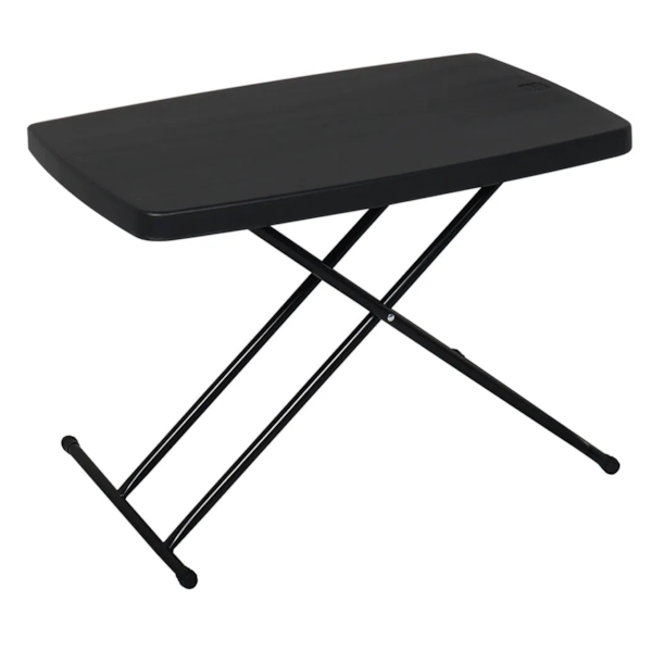Mesa Dobrável Portátil Preta Com Ajuste de Altura 76cm Bel-d60fee03-8edc-44fb-9c27-55399ff19441