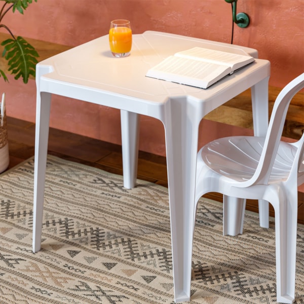 Mesa Quadrada Coruripe 70cm em Polímero Branca Solplast-3bf94fc2-dcb3-4c81-bf6d-25c6a78dfda3