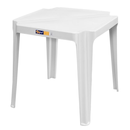 Mesa Quadrada Coruripe 70cm em Polímero Branca Solplast-97280ee5-2df6-4c3f-8813-756298c676cc