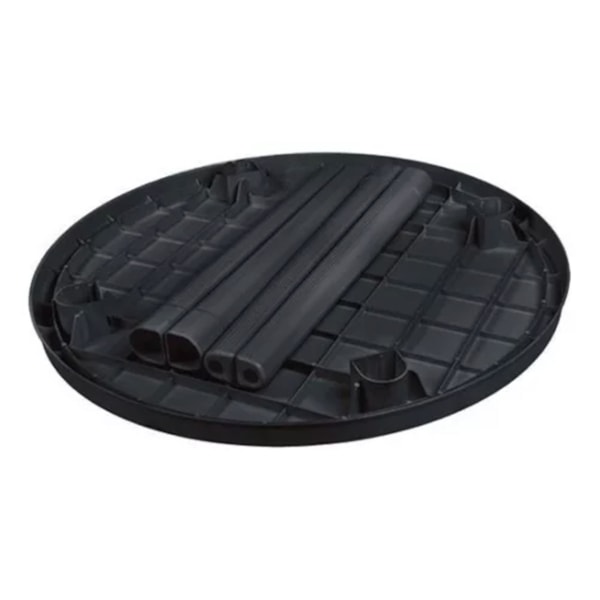 Mesa Redonda Marceneiro 90cm em Polímero Preta Solplast-ebe87966-7f11-460c-bc3d-e37938a751dc