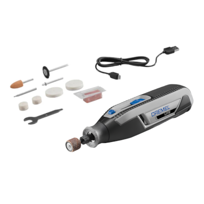 Micro Retífica a Bateria 4V com 10 Peças F0137760JC Dremel