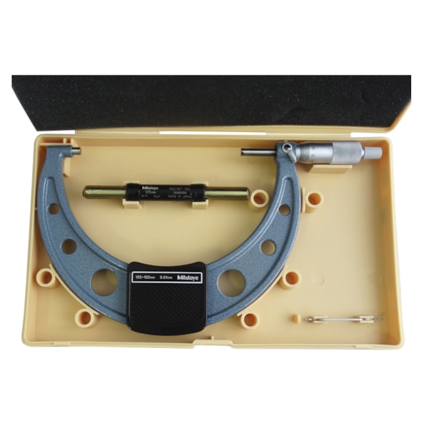 Micrômetro Ext Arco Esmaltado 125-150mm c/ Catraca Mitutoyo-2b6e9cfb-ecf0-47df-8861-83040e45264a