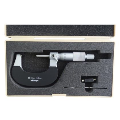 Micrômetro Ext Arco Esmaltado 25-50mm c/ Catraca Mitutoyo-9a92bbaa-ee1d-43c1-80c9-4449de5a6b98