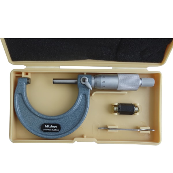 Micrômetro Ext Arco Esmaltado 25-50mm c/ Catraca Mitutoyo-1db75314-506f-4c17-91e7-d7e12688ac25
