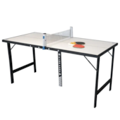 Mini Mesa de Ping Pong Portátil Completa Com Rede Retrátil + 2 Raquetes e 3 Bolas 486000 Bel Fix