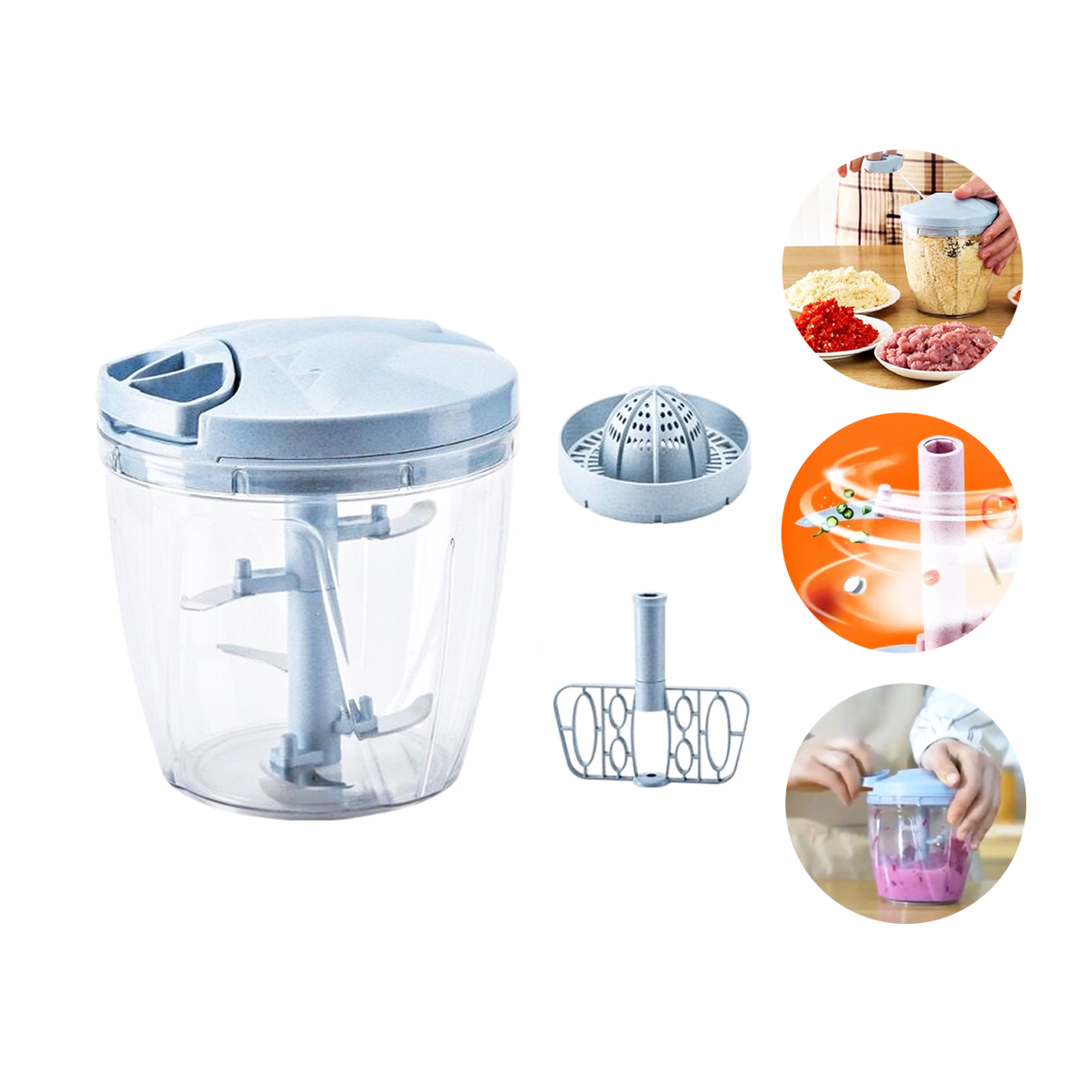 Mixer Processador de Alimentos Manual 3X1 Magic mixer Azul GH404