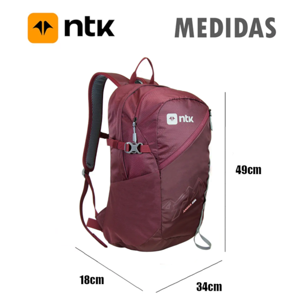 Mochila Andes Camping Vinho Trekking 200210 Nautika-bc4b9f2c-d986-494a-8c12-9aba1db03fab