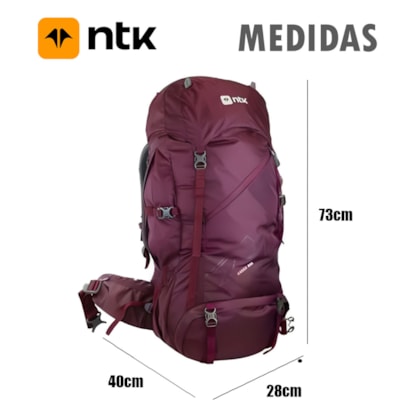 Mochila Cargueira de Escalada Andes Vinho Trekking 200214 Nautika-192bd587-749e-4589-9816-b71fd7dd7765