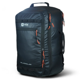 Mochila de Viagem Evoque 40L em Poliéster e Laminação PU 600D Preta 203051-PR Nautika
