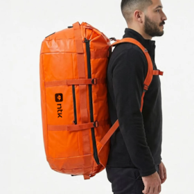 Mochila Duffle Bag 120L Impermeável Laranja Nautika 206120