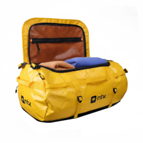 Mochila Duffle Bag 50L Amarela para Viagens Camping Nautika