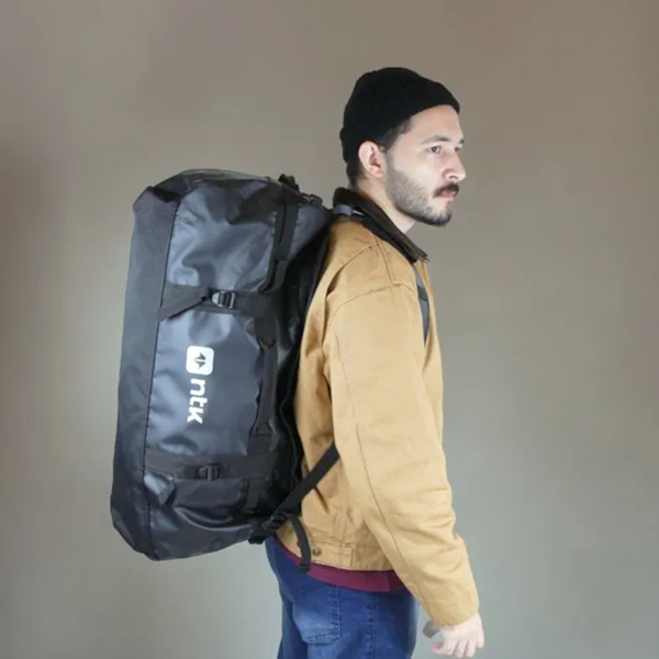 Mochila Duffle Bag 50L Preta para Viagens Camping 206060 Nautika-6609ab64-de93-4594-853a-d336cb83c440