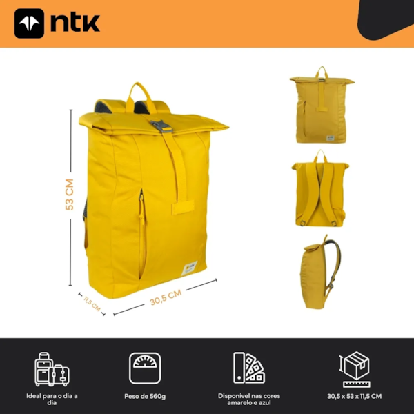 Mochila Foxy 20L em Poliéster Amarela 202052-AM Nautika-a03ba943-ab74-4f5f-aa41-ca59690e1340